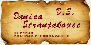 Danica Stranjaković vizit kartica